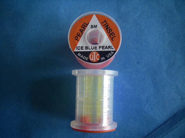 Ice Blue Pearl UV Flat Tinsel